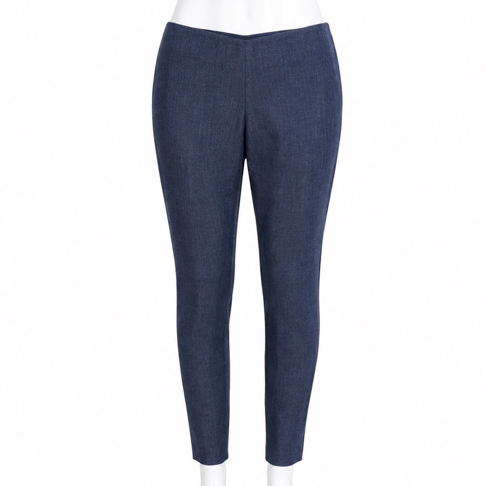 Loft Pants Womens 4‎ Blue High Waist Skinny Trouser Dress Career Office Casual